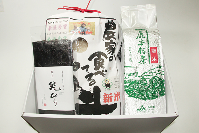 新米・乾のり・銘茶 3点セット